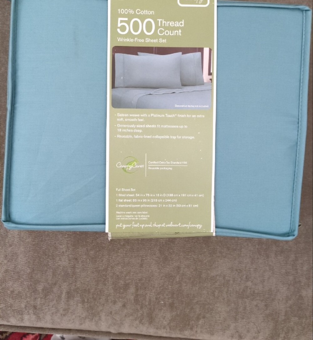 NWOT Canopy Full Size 500 Thread Count Sheet Set - Picture 4 of 4